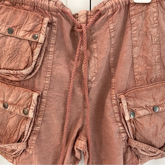 Worn once Free People Moon Bay Parachute Shorts Size Small Rose Pink - Picture 4 of 7